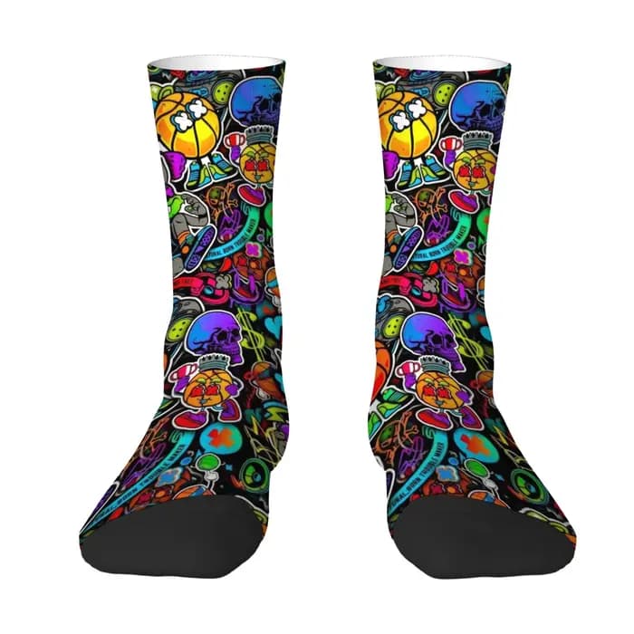 Chaussettes de basket-ball style graffiti