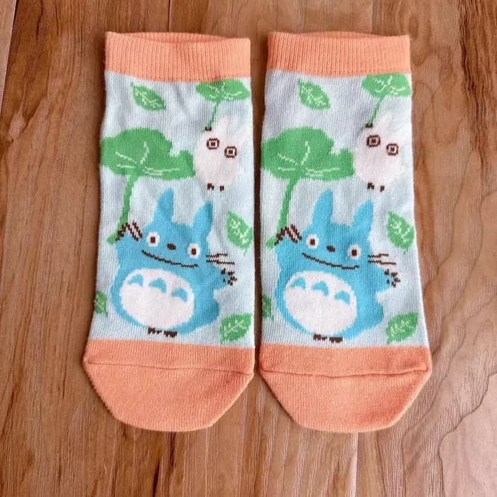 Chaussettes chat gris dessin animé japonais