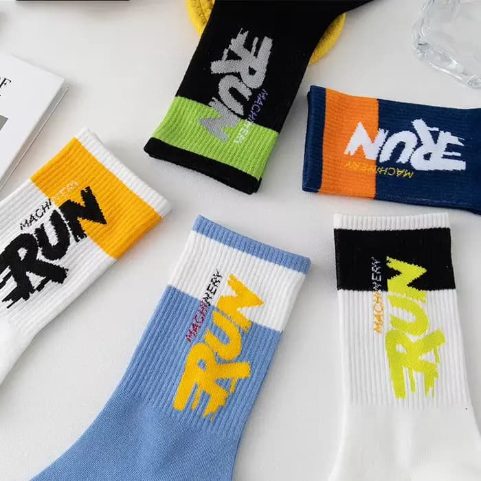 Hommes chaussettes coton Hip-hop femme chaussettes de sport Ins Style basket-ball Harajuku Cool drôle chaussettes courtes pour hommes Sox livraison directe en gros
