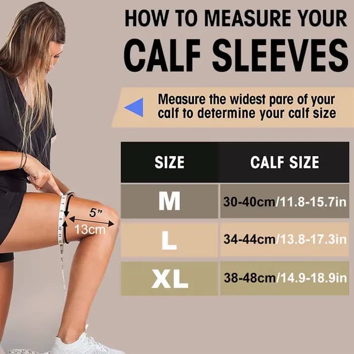 1 paire de manchons de compression pour mollets pour hommes et femmes – Chaussettes