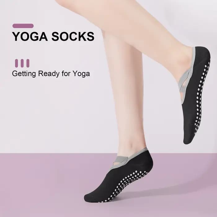 Lot de 4 chaussettes Pilates pour femmes