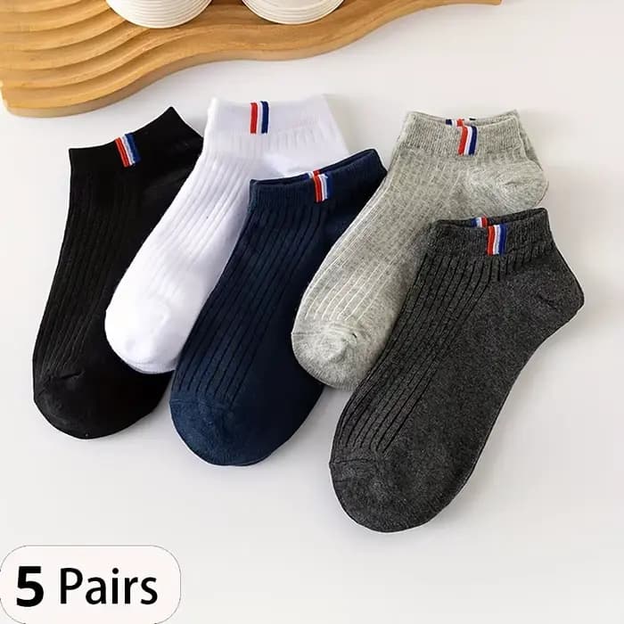 5 paires de chaussettes basses pour hommes