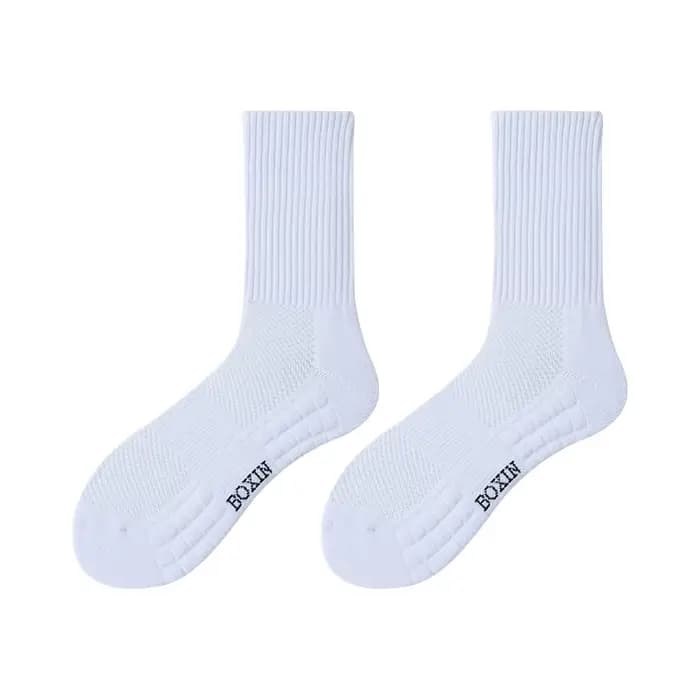 Nouveau 4 paires Cool hommes noir blanc chaussettes chaudes ensemble automne hiver mâle couleur unie Sport
