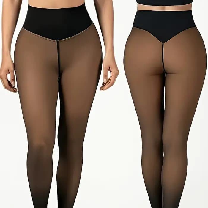 Collants thermiques grande taille pour femmes