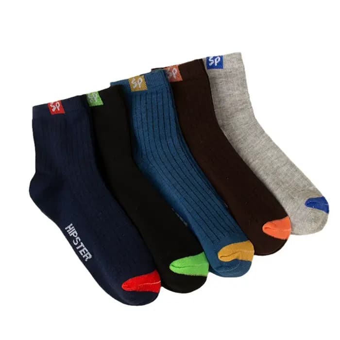 5 paires de chaussettes mi-mollet pour hommes