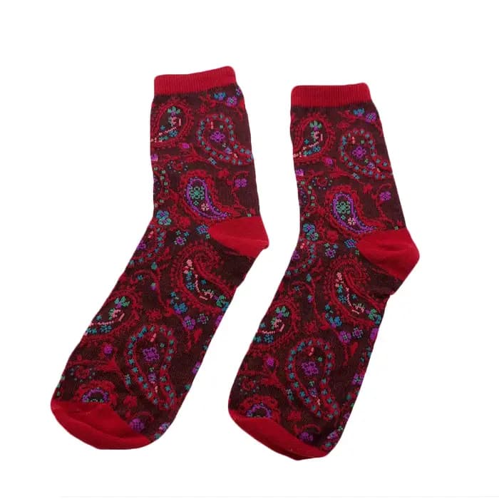 Chaussettes imprimées en coton pour femmes