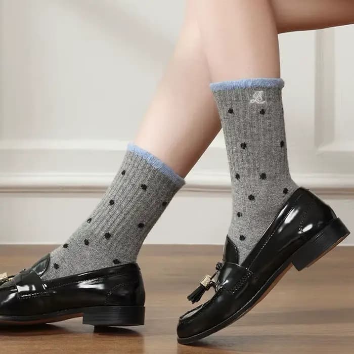 5 paires de chaussettes mi-mollet pour femmes