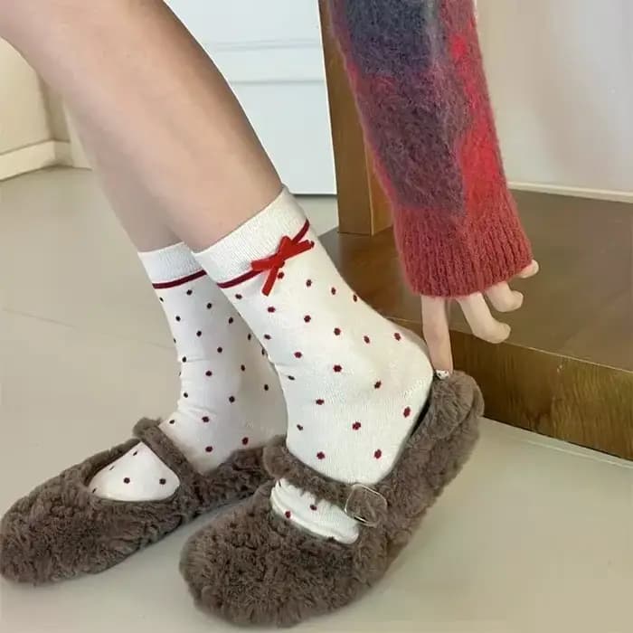 5 paires de chaussettes de noël pour femmes