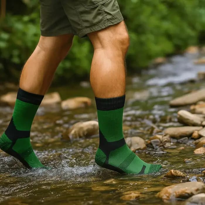 Chaussettes chaudes épaisses pour hommes, imperméables, confortables, évacuant l'humidité, chaussettes de ski, respirantes, Anti-usure, pour pataugeoire, Sports aquatiques