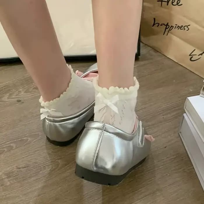 Chaussettes à nœud Lolita
