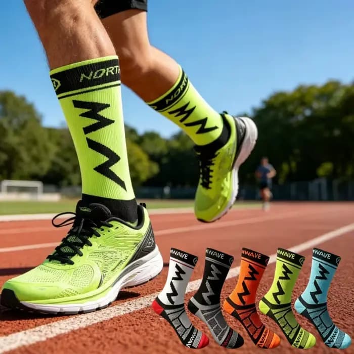 1/3/5 paires de chaussettes de sport mi-mollet pour hommes