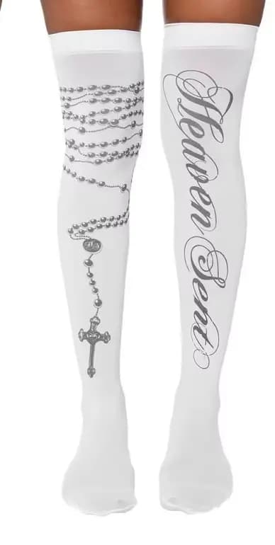 Chaussettes aux genoux Y2k