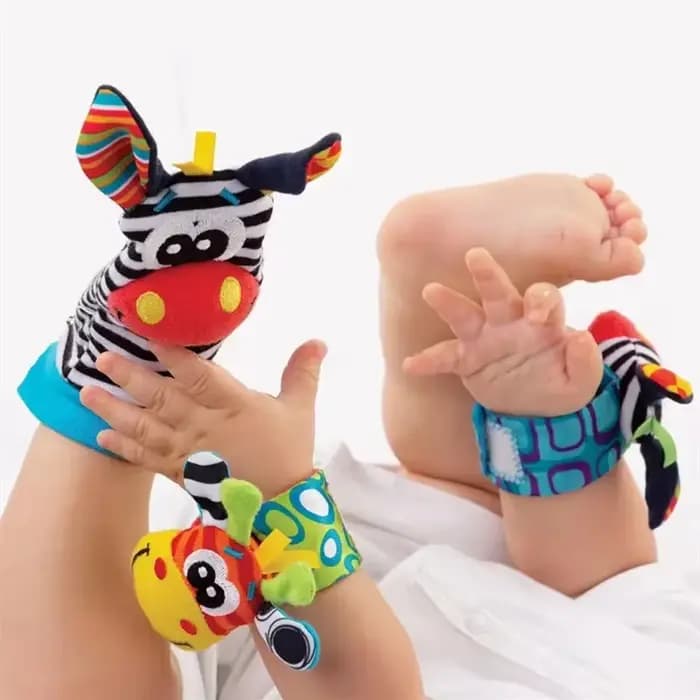 Bébé poignet hochets chaussettes nouveau-né animaux