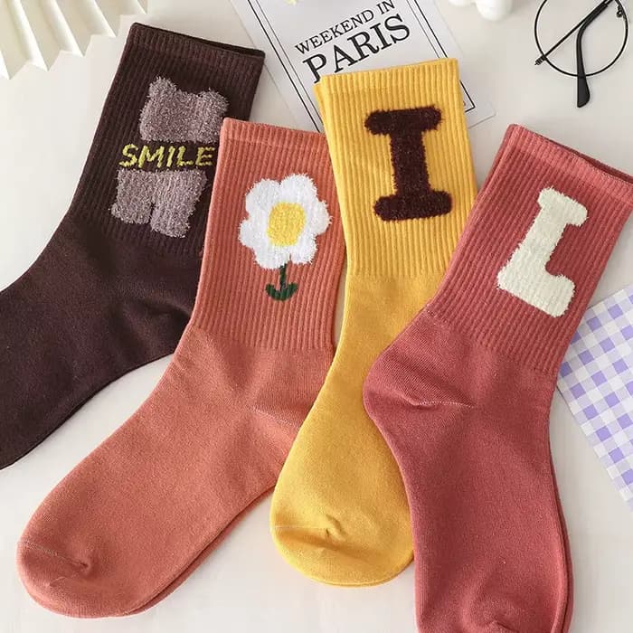 Chaussettes imprimées pour femmes