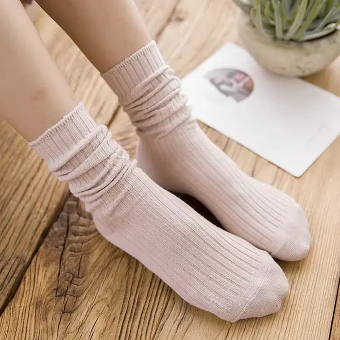 Chaussettes côtelées amples pour femmes