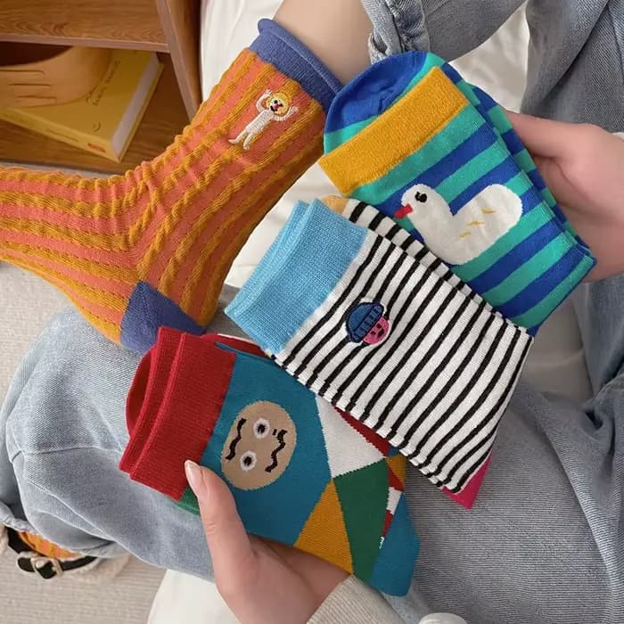 Chaussette femme Kawaii mignon dessin animé