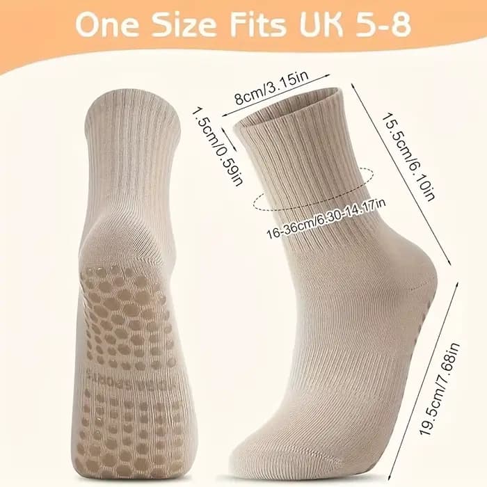 3 paires de chaussettes de Yoga pour femmes