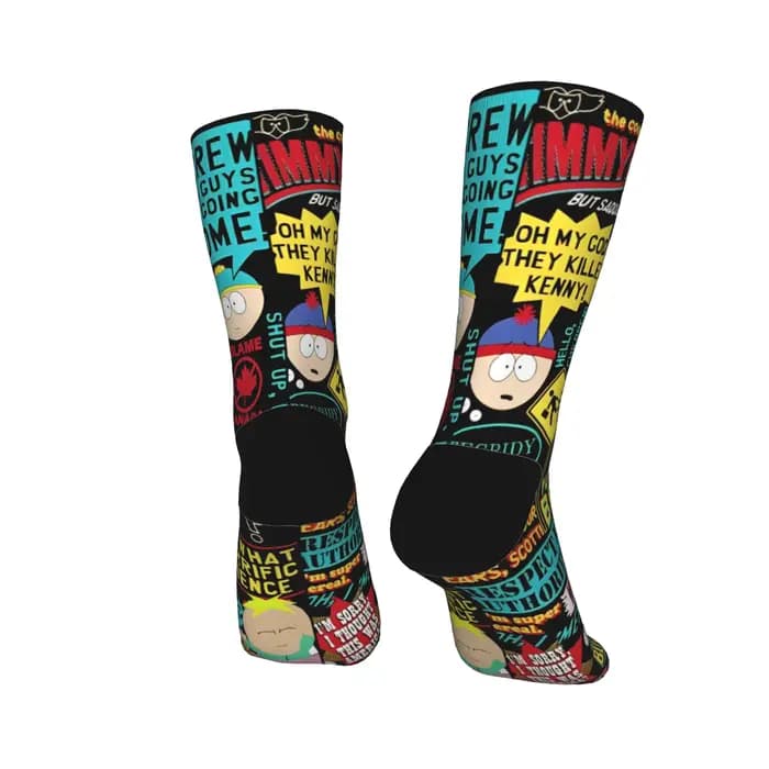 Souths Parks bas femmes hommes chaussettes confortables chaussettes drôles hiver course anti-dérapant motif chaussettes cadeau