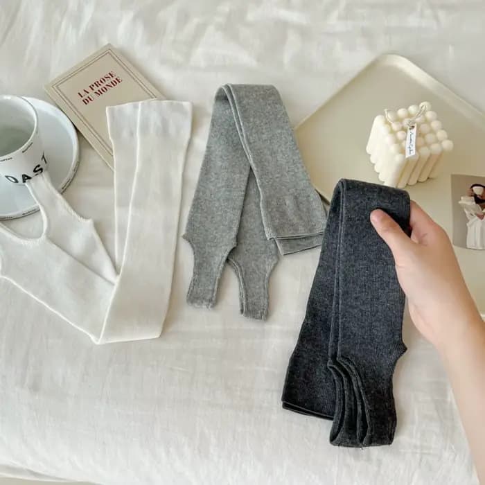 Chaussettes Hautes en Coton pour Femme
