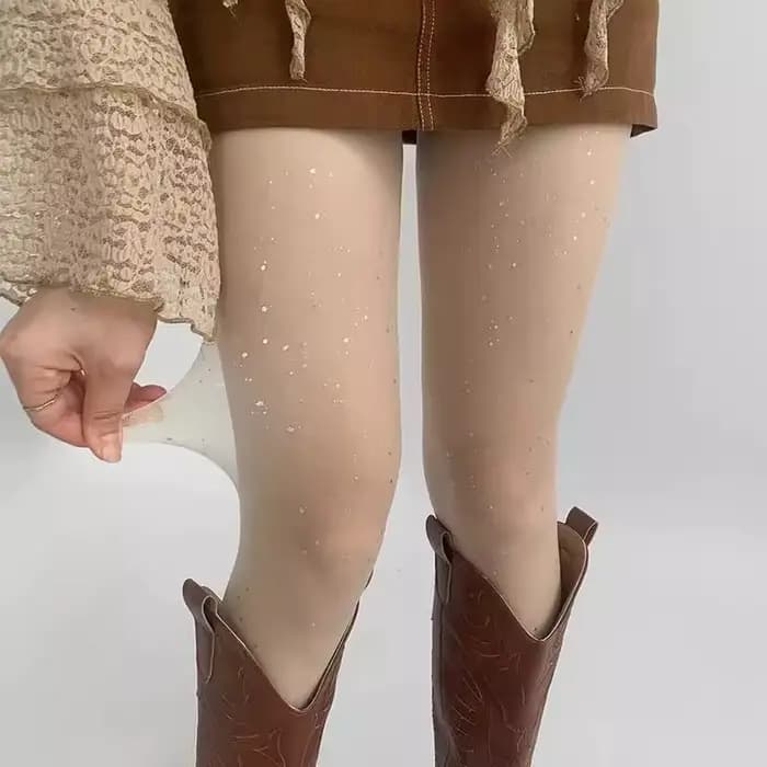 Collants étoiles Sexy à paillettes pour femmes