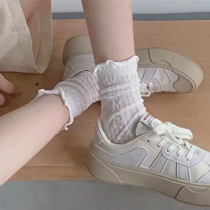Femmes Lolita chaussettes mode Sexy équipage