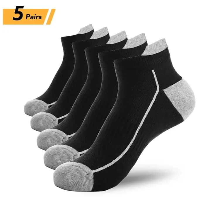 5 paires de chaussettes pour hommes en coton biologique
