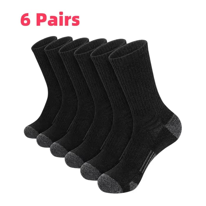 6 paires/ensemble de chaussettes de Sport confortables et douces pour hommes, adaptées à toutes les saisons
