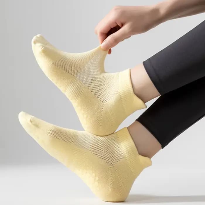 1 paire de chaussettes de Pilates pour femmes