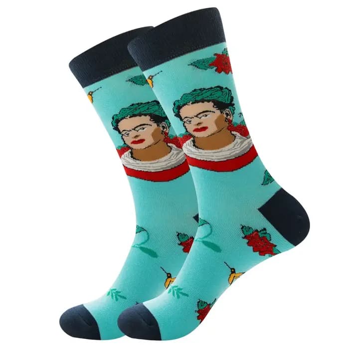Chaussettes en coton unisexes Happy Cartoon