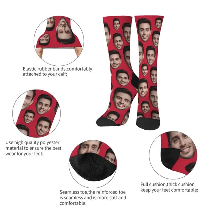 Chaussettes personnalisées avec Photo