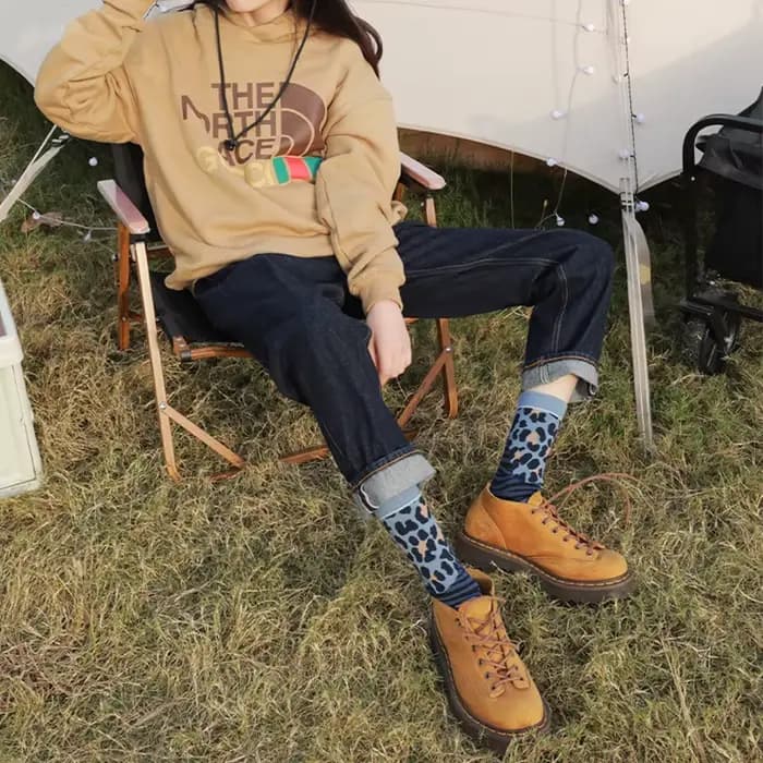 Chaussettes léopard pour femmes
