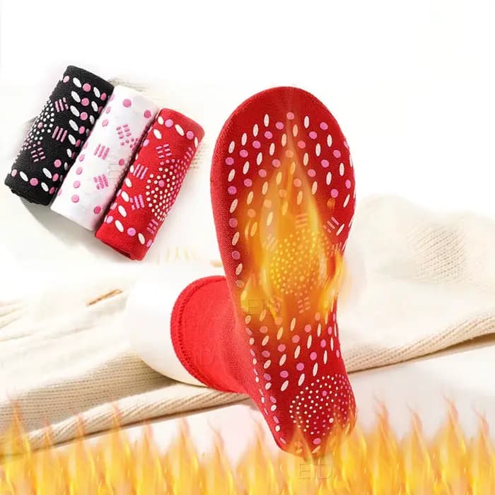 Chaussettes magnétiques auto-chauffantes pour femmes et hommes, unisexe, thérapie magnétique à la Tourmaline, chaussettes de Massage chaudes pour l'hiver