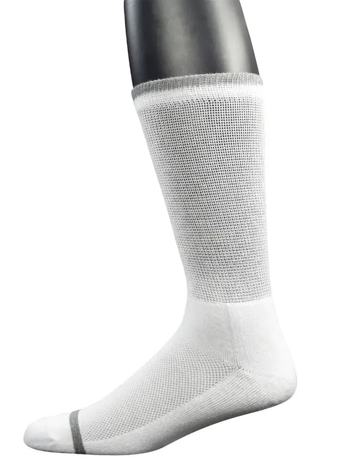 Chaussettes d'équipage en bambou pour hommes diabétiques