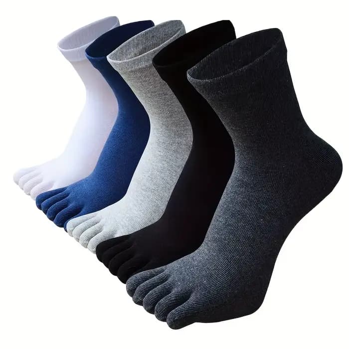 5 paires de chaussettes à cinq doigts pour hommes