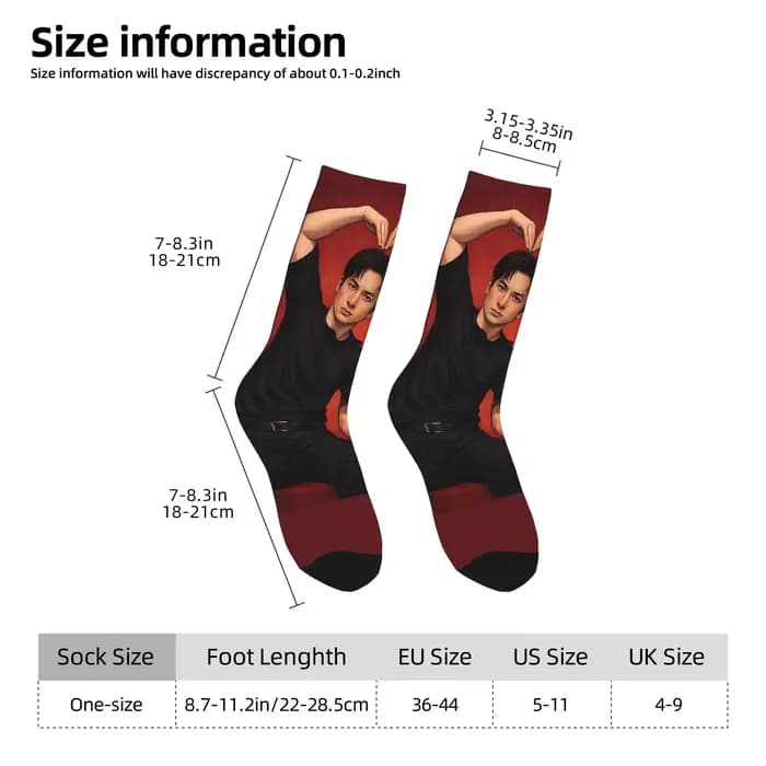 Chaussettes chauffantes en forme de cœur