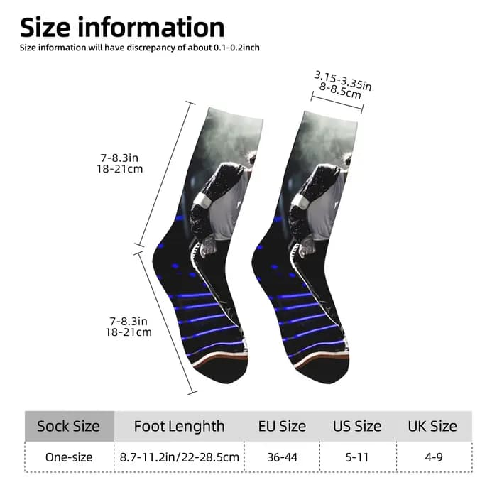 Chaussettes MJ King Of Pop Michael J-jackson