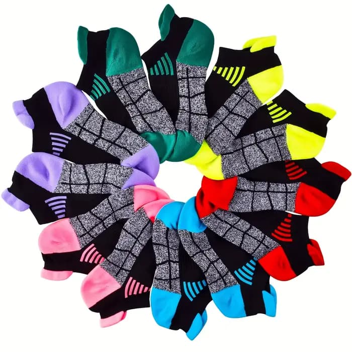 6 paires de chaussettes de sport à compression pour femmes