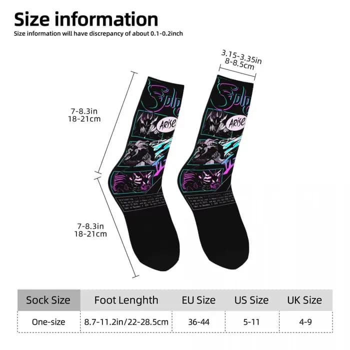 Chaussettes unisexes à nivellement solo
