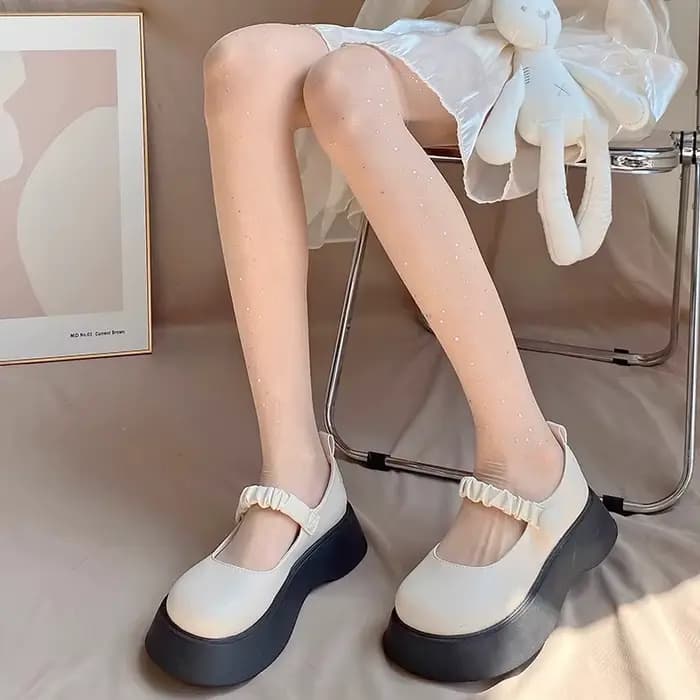 Collants étoiles Sexy à paillettes pour femmes