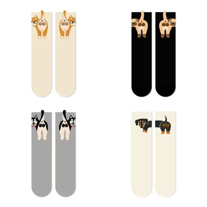 Chaussettes fantaisie douces pour chiots