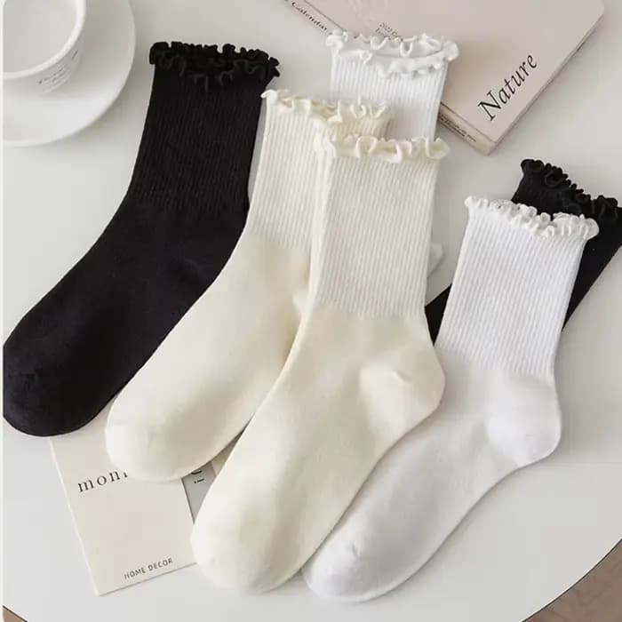 Lot de 5 paires chaussettes femmes en lot