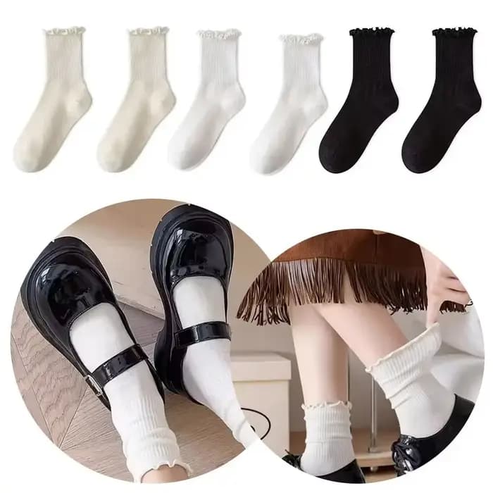 Kawaii – chaussettes à volants pour femmes