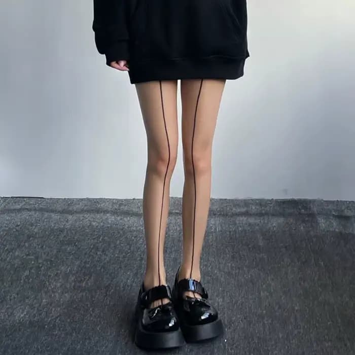 Collants noirs 20D transparents pour femmes