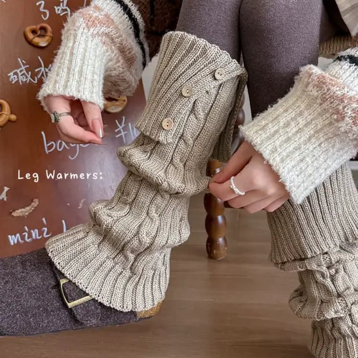 Jambières tricotées pour femmes