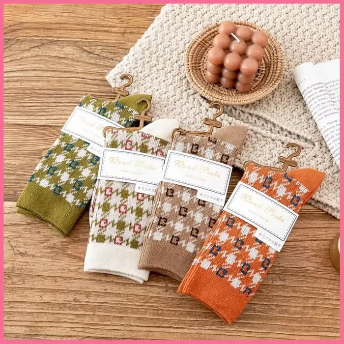 Chaussettes en laine optique pour femmes