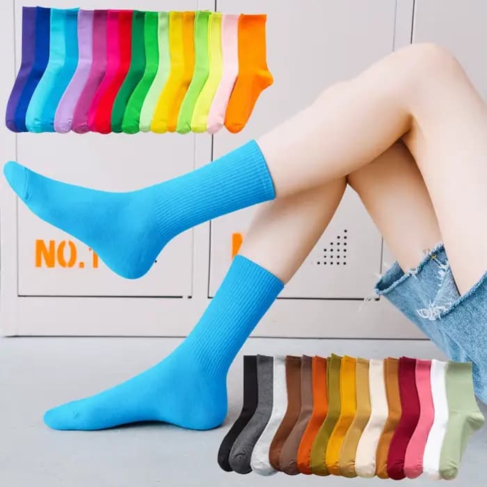 Chaussettes en coton pour femme