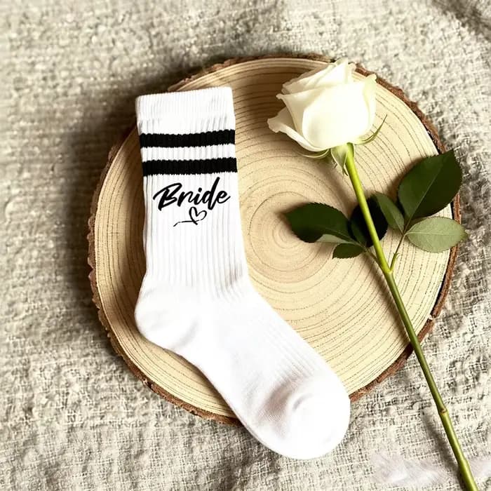 Chaussettes de Mariée pour la Journée du Mariage