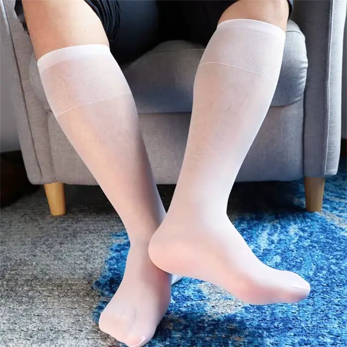 Chaussettes fines en nylon pour hommes