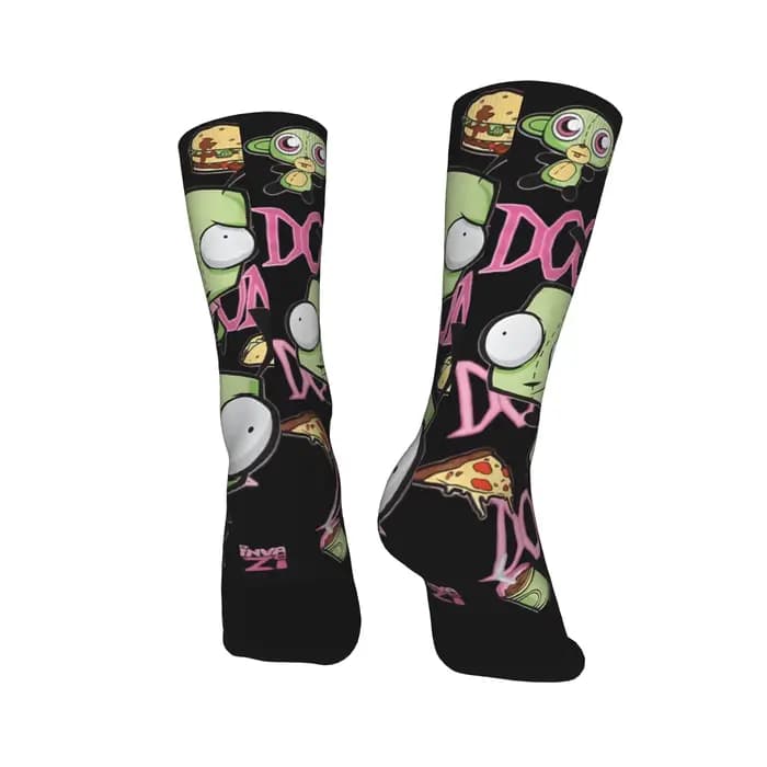 Invaders Zims chaussettes bas tendance Couple