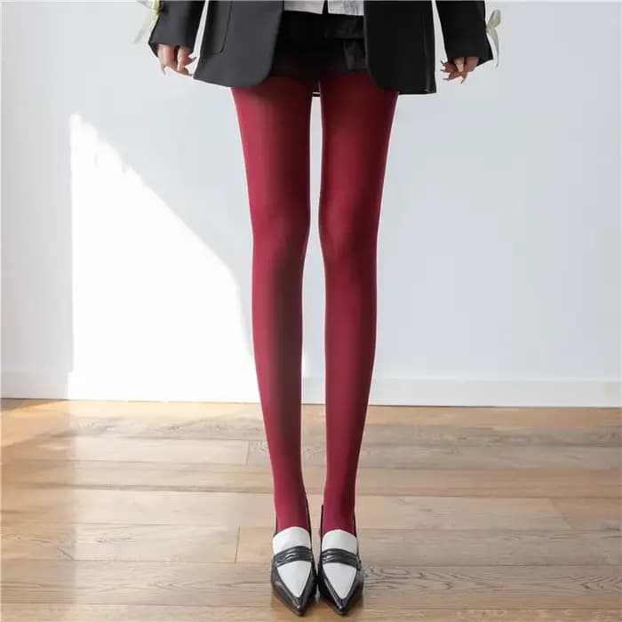 Collants Sexy de couleur Pure pour femmes